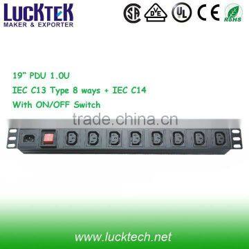 8 Ways cabinet PDU IEC C13 type