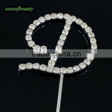 Wholesale Fashion Rhinestone Crystal Wedding Cake Toppers