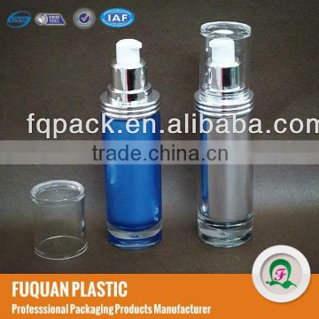 Cosmetic circled cube bottle with acrylic inner bottle 50ml