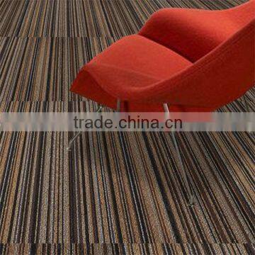 PP Yarn PVC Backing Beautiful Strip Design Carpet Tile