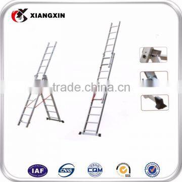 custom 4.7m multi purpose adjustable aluminum alloy extension step ladder