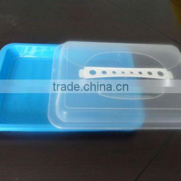 clear rectangle plastic cheese container