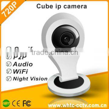 Smart Home HD Wifi Network Cube IP Camera with Night Vision