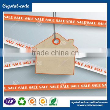 Removable double side printing self adhesive price tag