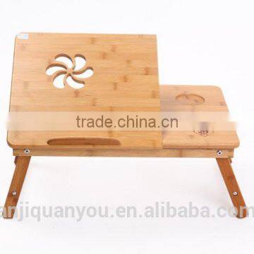 bamboo foldable laptop desk without usb fan
