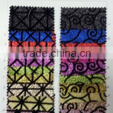 Supply flocking glitter synthetic leather made in China