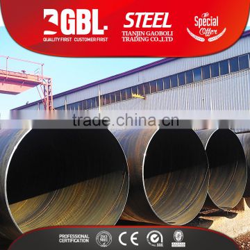 China product ASTM A36 SSAW welded steel pipe 800mm