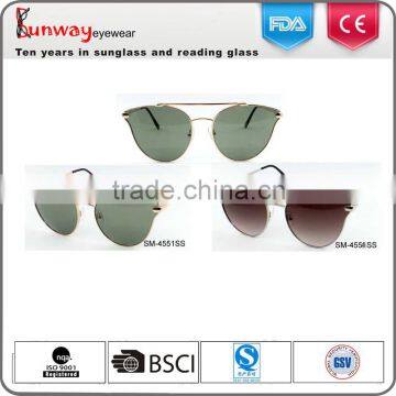 SM-4551SS Wholesale Sunglasses 2016 Popular Fashion New Design Metal Cat Eye Sunglasses Supplier's Choice