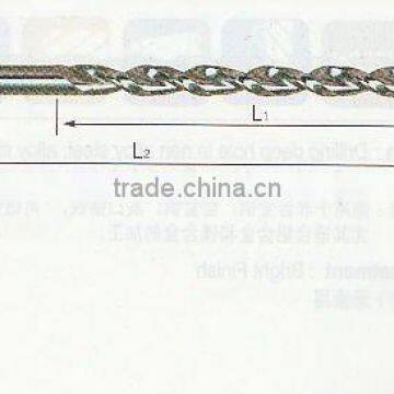 HSS Co5 DH50 straight shank twist drill long length for aluminum