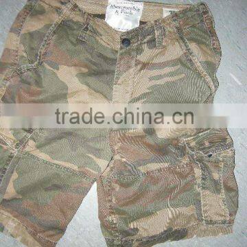 Wholesale mens cargo camo shorts