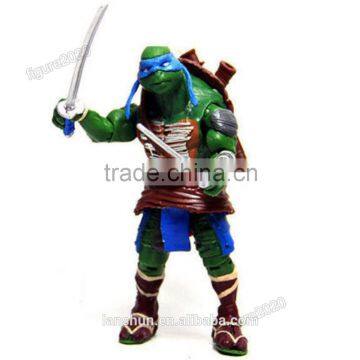 4x Teenage Mutant Ninja Turtles TMNT Da Vinci/Raphael/Mikey/Donatello 5" Action Figure Loose photo-4