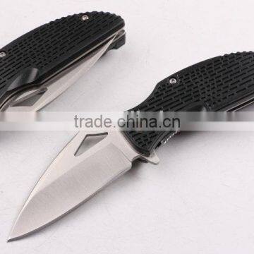 OEM multifunction 440 stainless steel blade camping knife with fire starter