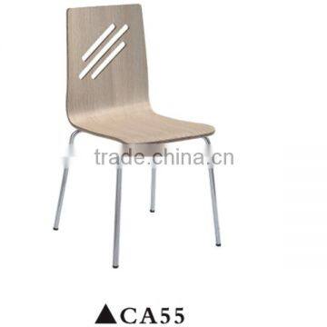 Flexible bent plywood stool canteen furniture for sale CA55