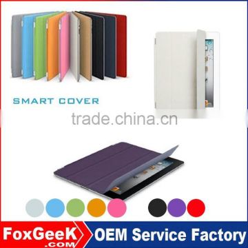 Ultral-thin Leather Case for ipad 2/ipad 3/ ipad 4 Smart Cover magnetic Sleep/Wake function Shell with stand