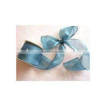 2014 wholesale printed fabric organza ribbon