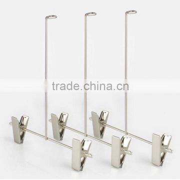 Metal Pantsuit Hanger with Long Pole Clips, Baby Bodysuit Pants Skirt Hanger