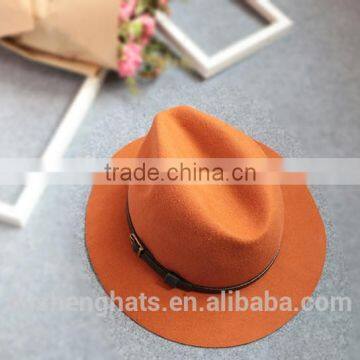 100% WOOL FEDORA HAT