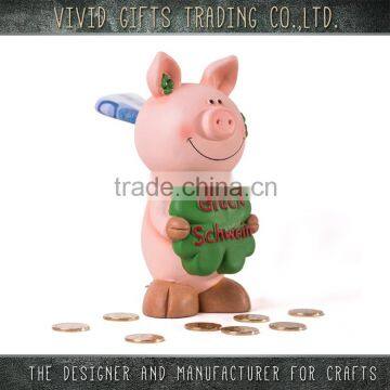 Ceramic pig ceramic money boxes for children in home decoration