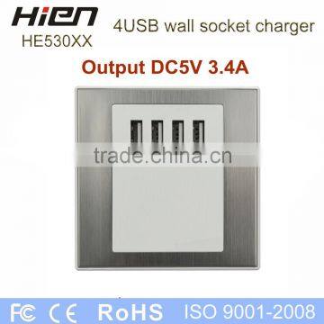 New Product Universal USB Wall Outlet Universal Electric Receptacles Wall Socket With USB Port Power Outlet photo-2