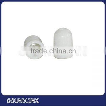 Hearing aid parts white PVC stethscope caps wholesale