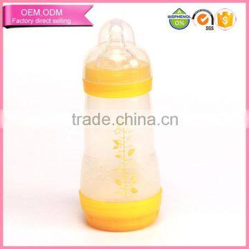 Hot sale anti colic cute pp baby bottle in gourd shape manufacturing