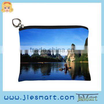 JSMART Change purse sublimation bag microfiber photo bag tourism souvenir