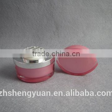 Eye Shaped Pink Acrylic Empty Cosmetic Jars