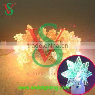 Outdoor string blinking star sparkle star light for festival decoration