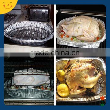 Foil containers oval quality Aluminium Turkey Roasting Tray aluminum foil roaser pan