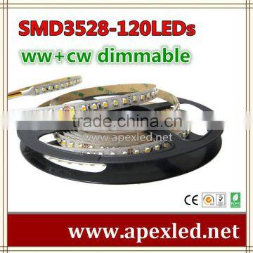 Constant Current LED STRIP IC SMD3528-120LED/M-CW+WW Color Adjustable DIMMABLE LED STRIP photo-2