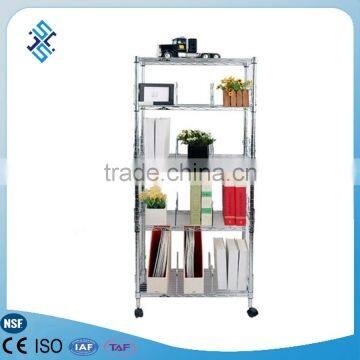 5 layer metal Wire bookcase