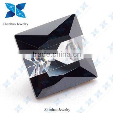 zhanhao wholesale square shape black and white multi-color cubic zirconia