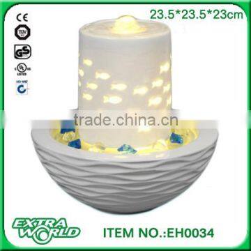 hand made ceramic water fountain accessories modern fashion ceramic cutout twinset brief
