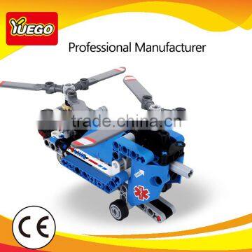 Christmas Puzzle Plastic Building Blocks Toy Helicopter Airplane Toy photo-2