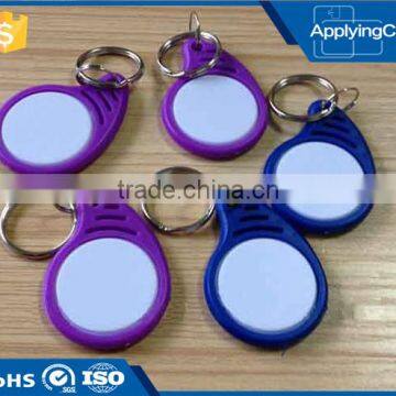 Fashionable design waterproof UID printed access control rfid key fob in DongGuan