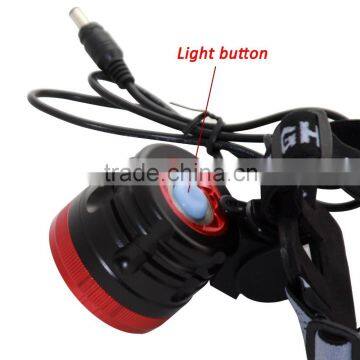 2 In 1 High Brightness 6 x XM-L T6 LED 3 Modes Bike Light Bicycle Front Lamp Headlight Headlamp + Battery Pack + Charger photo-4