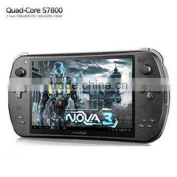 7' Quad Core Video Game Player Game Console Handheld Game Consoles Black