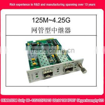 10g media converter 2 Ports SFP to SFP WDM Transponder OEO Converter for Anyrate from 100Mb~2.5G w/2R Support