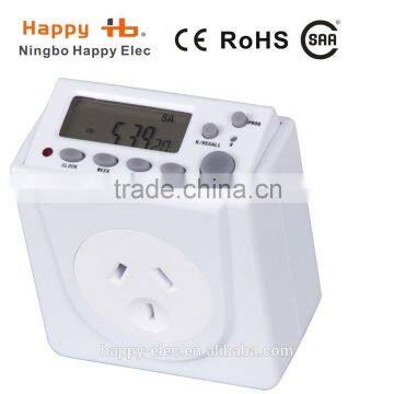 SAA,Timer Socket Plug-in with LCD Display 7 Days electronic Multi Function Digital Timer.