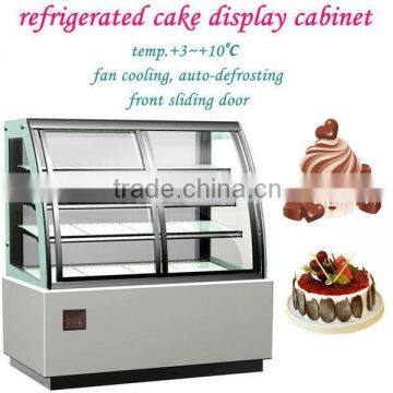 Cake display chiller frost free with temp.+3~+10degree C