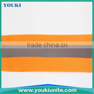 100% polyester orange color reflective tape