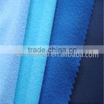 High quality hot sale 100% polyester one side brushed velour fabric