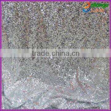 Wholesale fabric sequin silver for dresses fabric