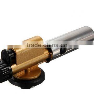Electronic Ignition Copper Flame Butane Gas Burner Gun Maker Torch Lighter For Outdoor Camping Picnic Cooking Welding Equipment
