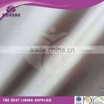 shaoxing manufacture polyester viscose plain lining fabric for upscale garment