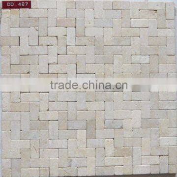 cream marble mosaic tile