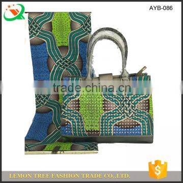 African real wax and lady hand bag super wax with matching bag