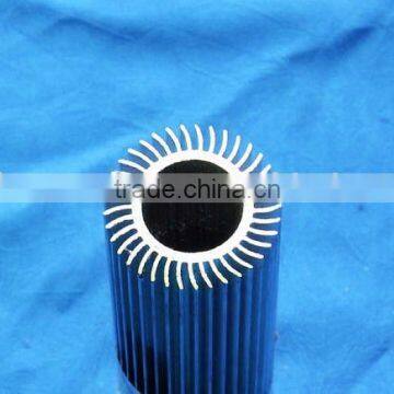 Aluminum extruded round heat sink