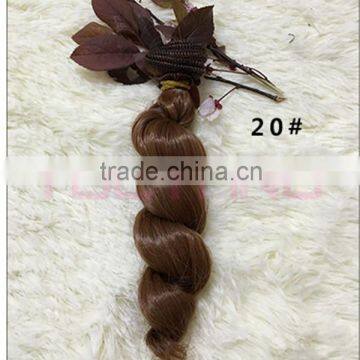 Hotsale Natural Brown Curly Hair Weave for Braiding photo-4