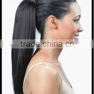 Indian Yaki Synthetic Hair Extension Brazilian Hair Ponytail